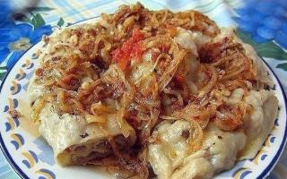 Ленивые манты или ханум: пошаговые рецепты с мясом, картошкой и другими овощами